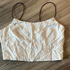 Beige cropped top size Small